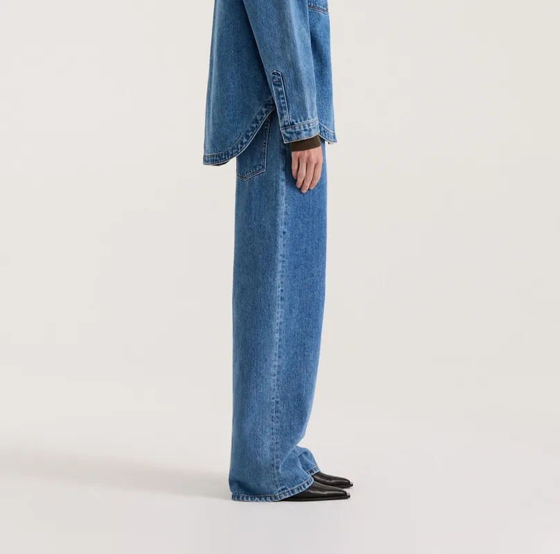 Indigo Wash Oversized Denim Shirts