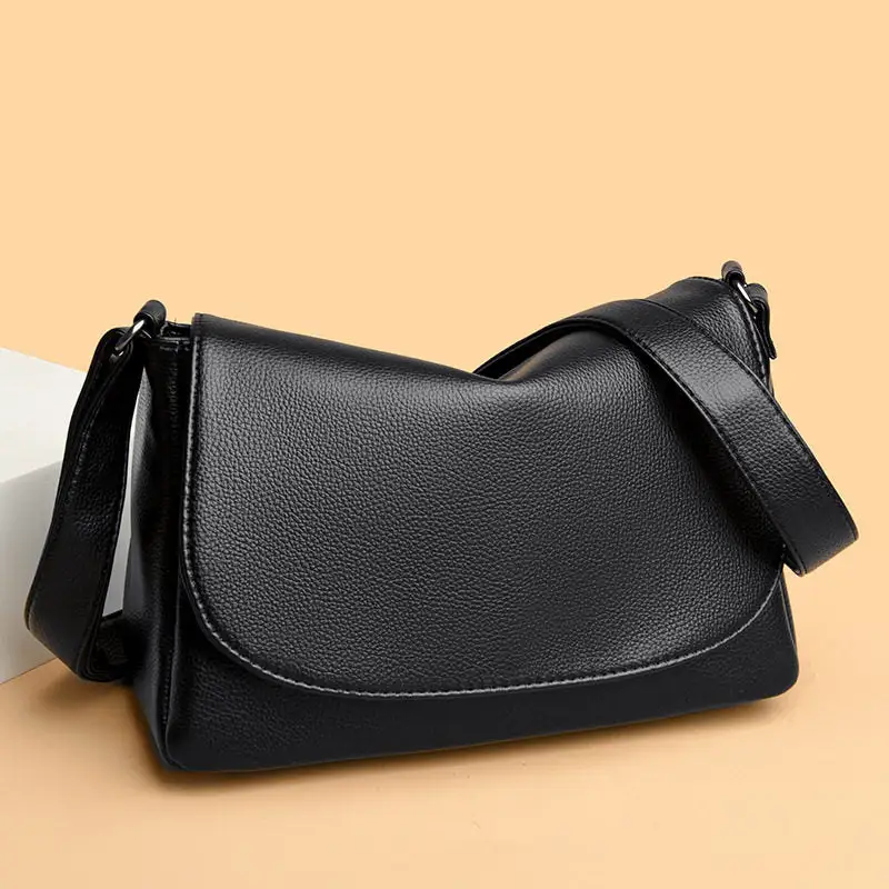 Shoulder Bag Large Capacity Soft Leather Crossbody Bag