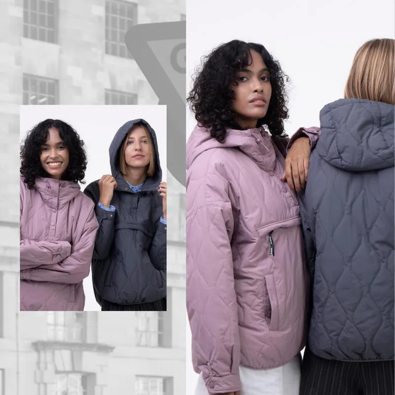 Women's Packable Puffer Hoodie Coat