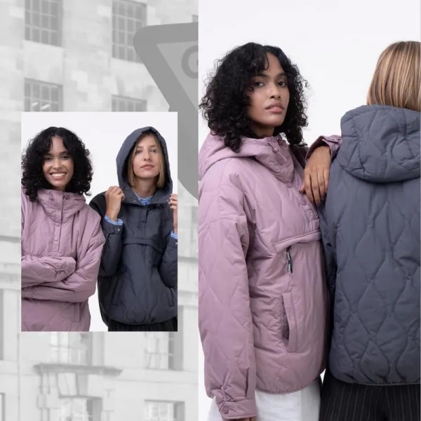 Women's Packable Puffer Hoodie Coat