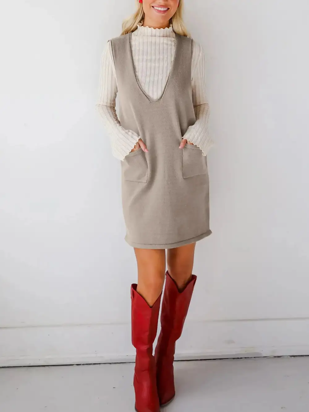 Sleeveless Knit Midi Dress