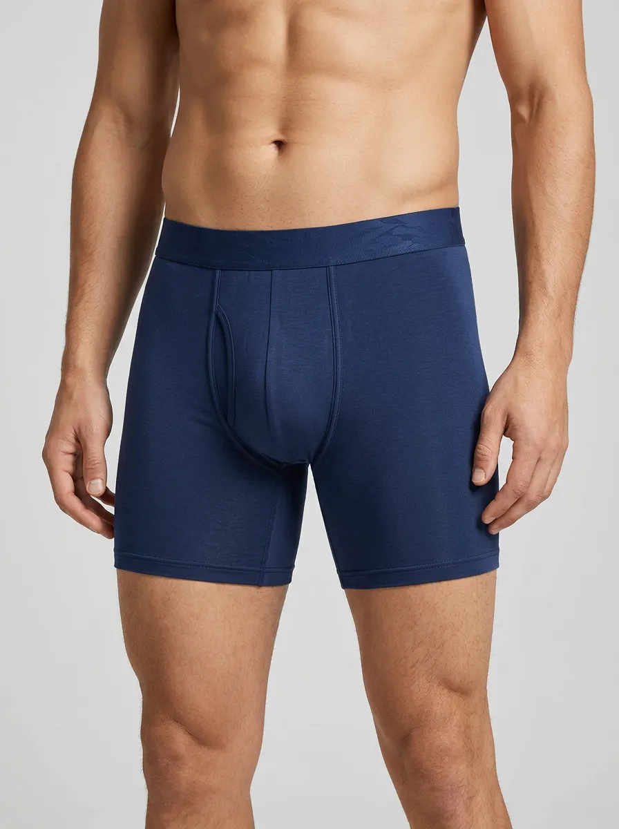 Everyday Boxer-Brief Elastic-Waistband Men's Three-Pack Boxer Briefs
