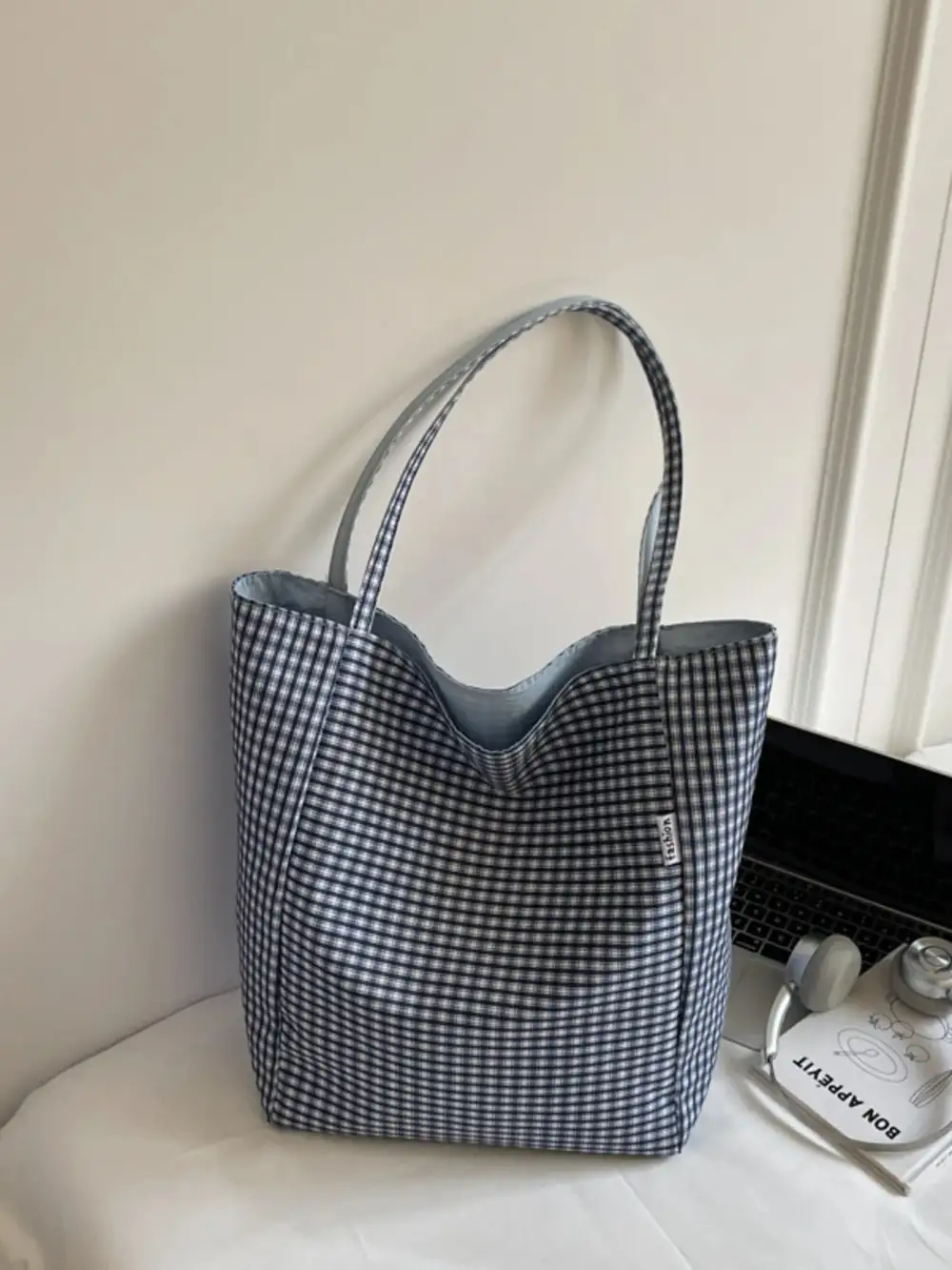 Plaid Tote Bag