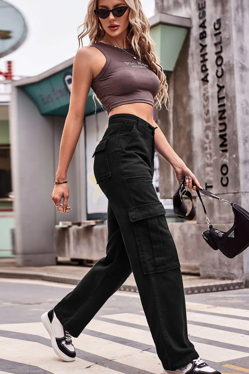 High Waist Loose Fit Denim Jeans