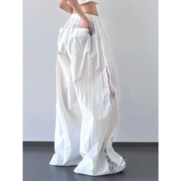 Flowy Elastic Waist Wide Leg Pants