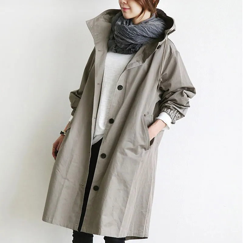 Knit Water Resistant Trench Coat