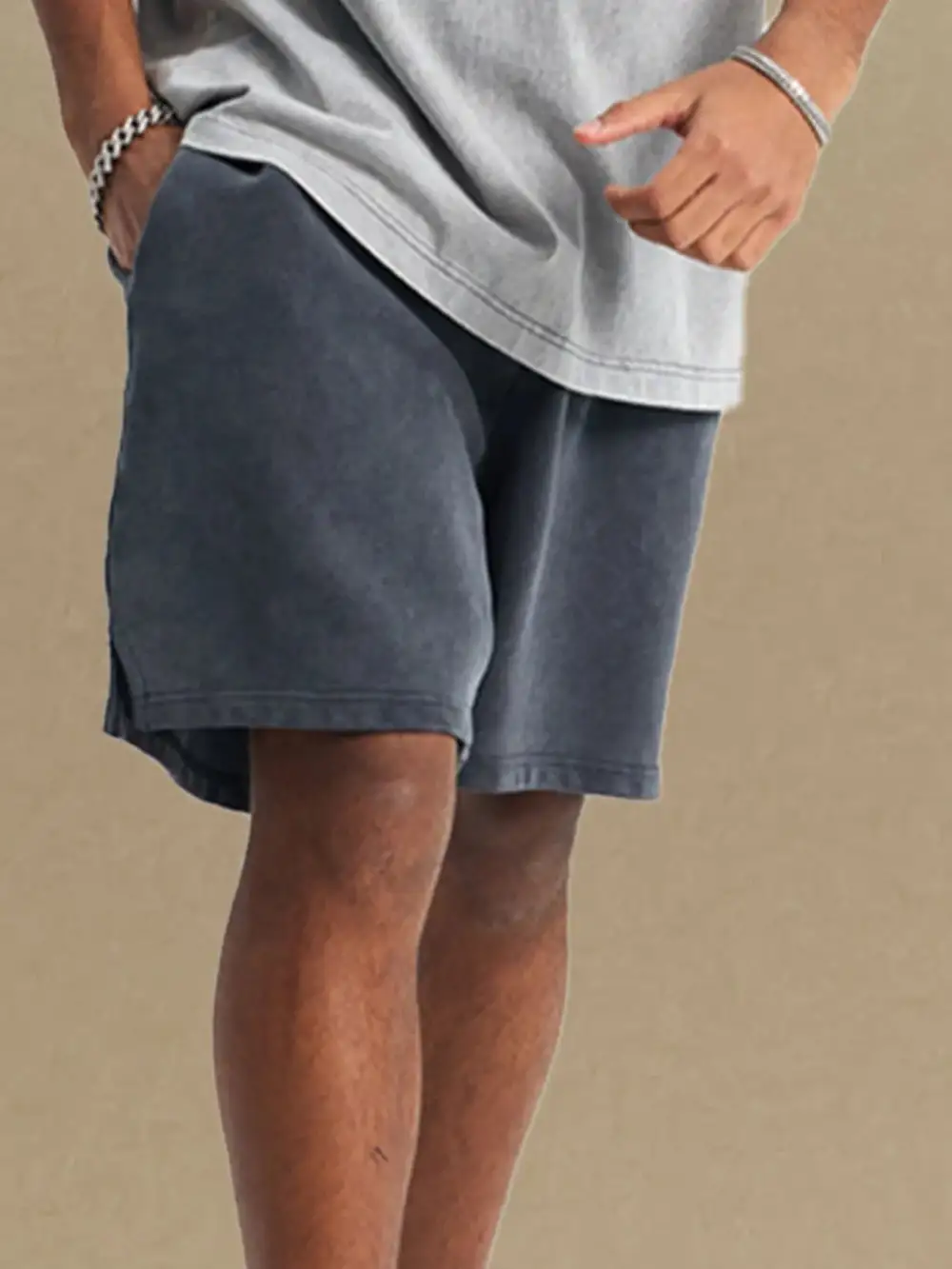 Weekend Cotton Blend Easy Waist Casual Shorts