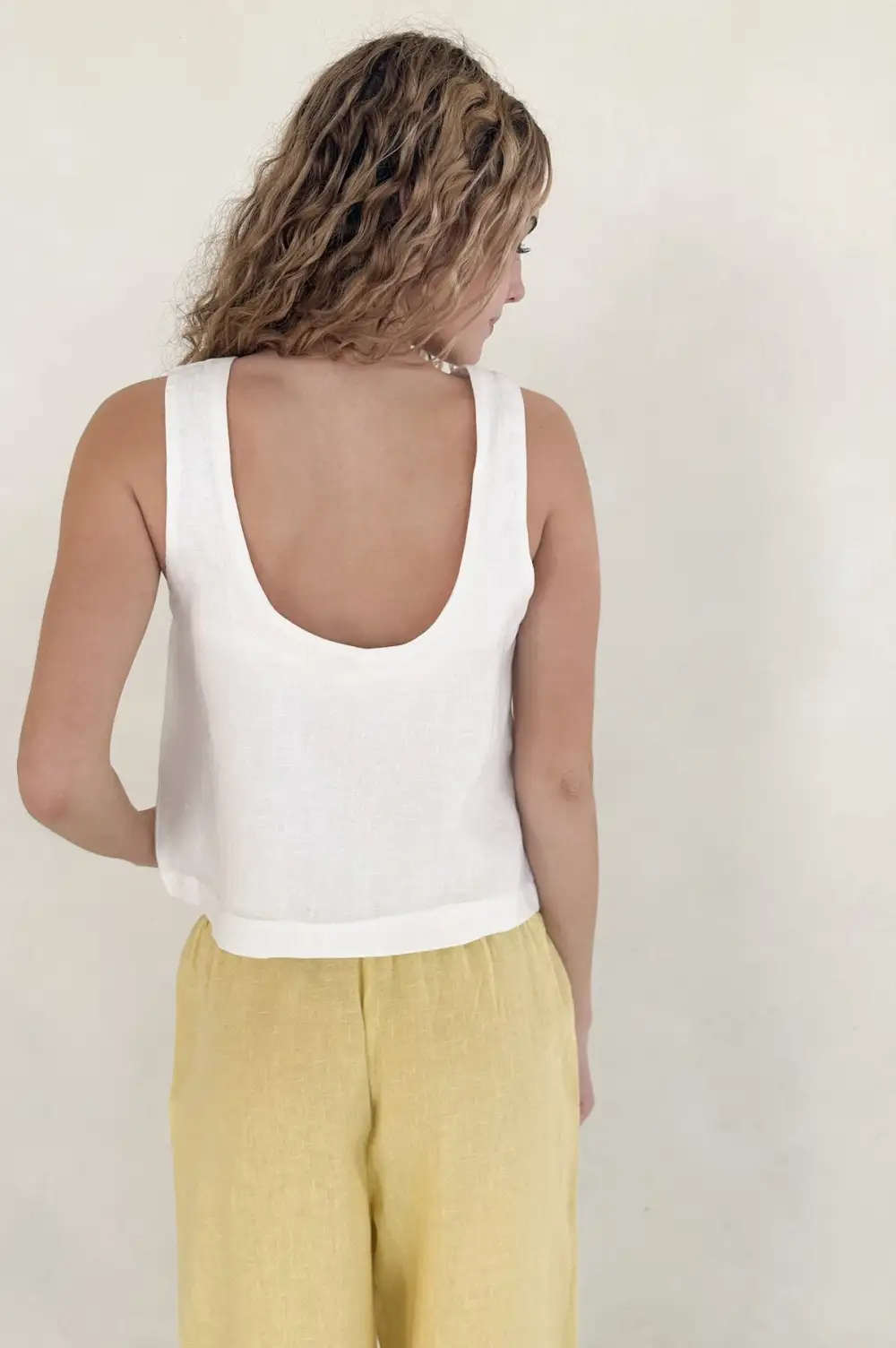 Quiet Detail Soft Linen Blend Top