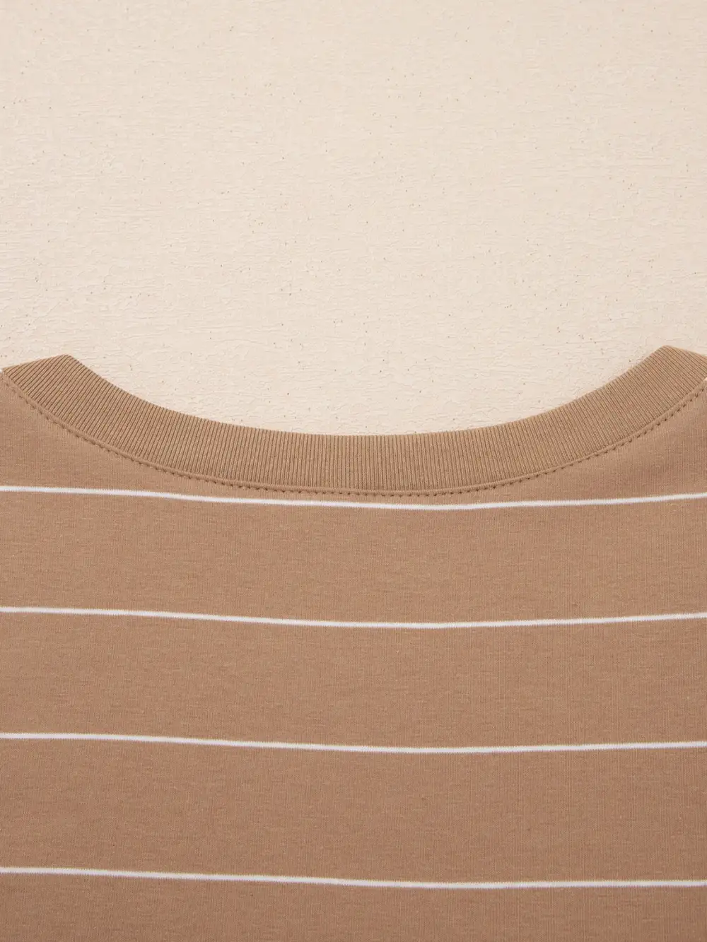 Striped Slit Short Sleeve Maxi Dress