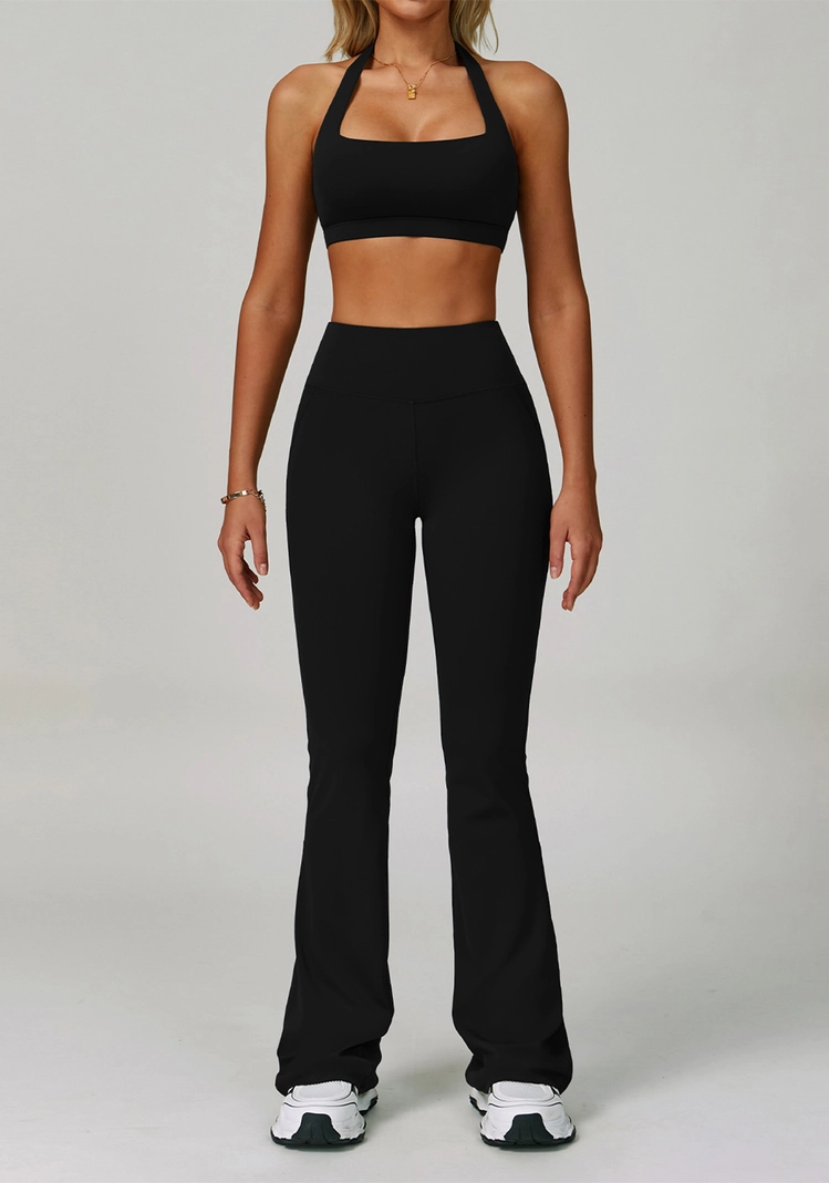 Cross Back Flare Leg Yoga Set