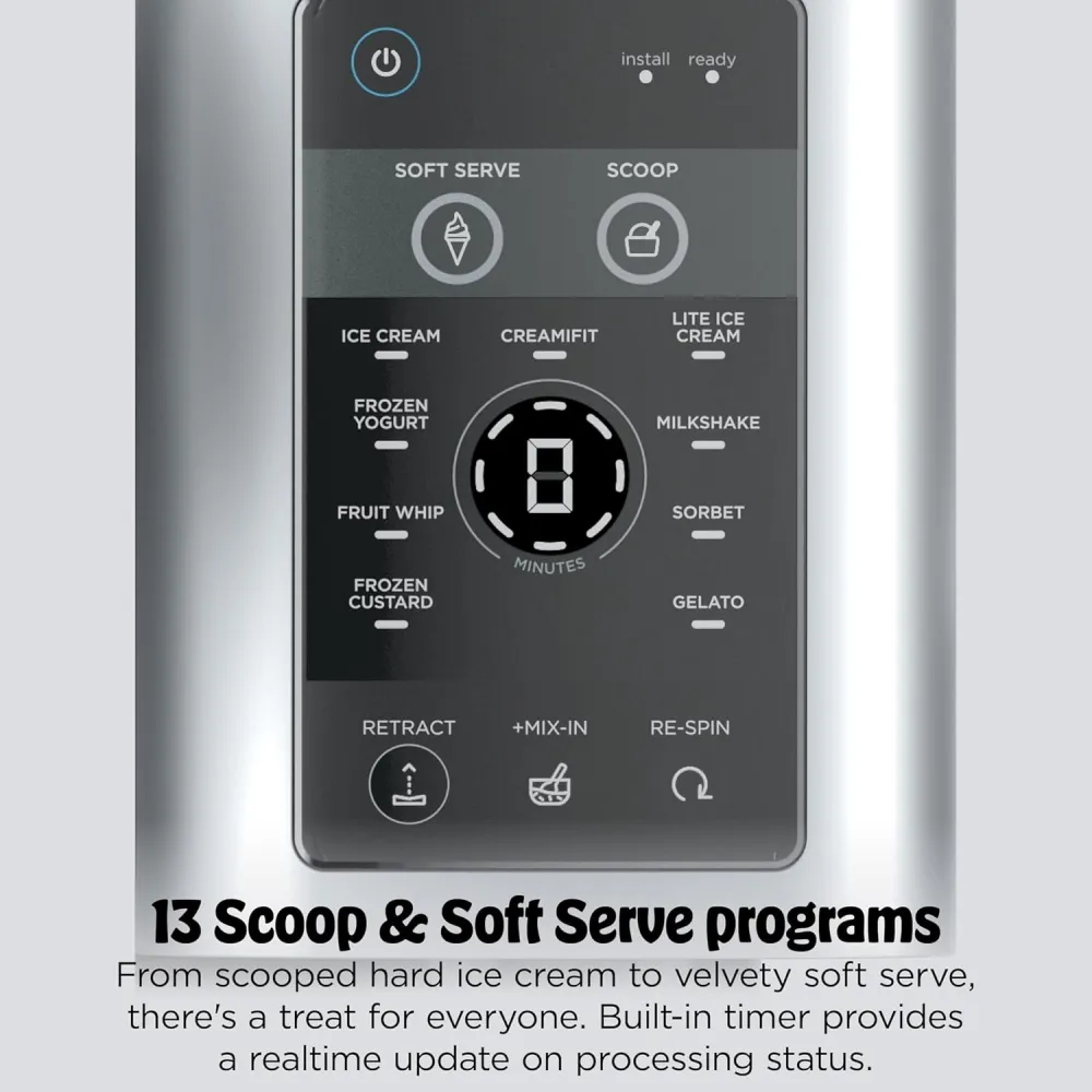 Ninja CREAMi Scoop & Swirl Ice Cream and Soft Serve Maker