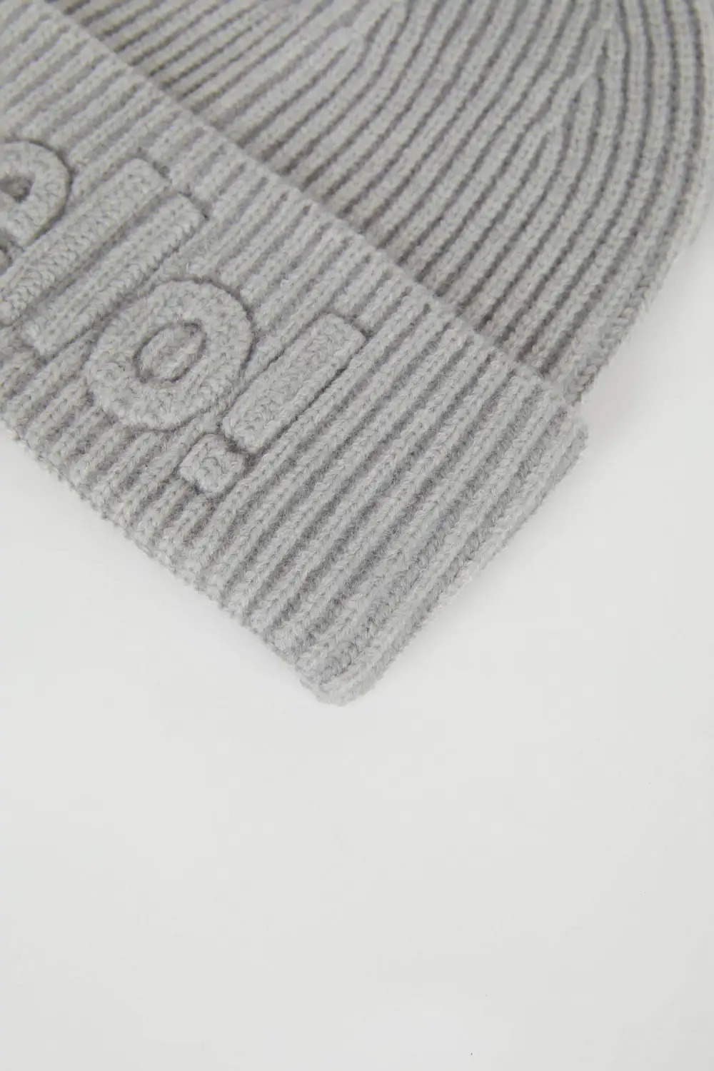 Grey Textured Warm Beret
