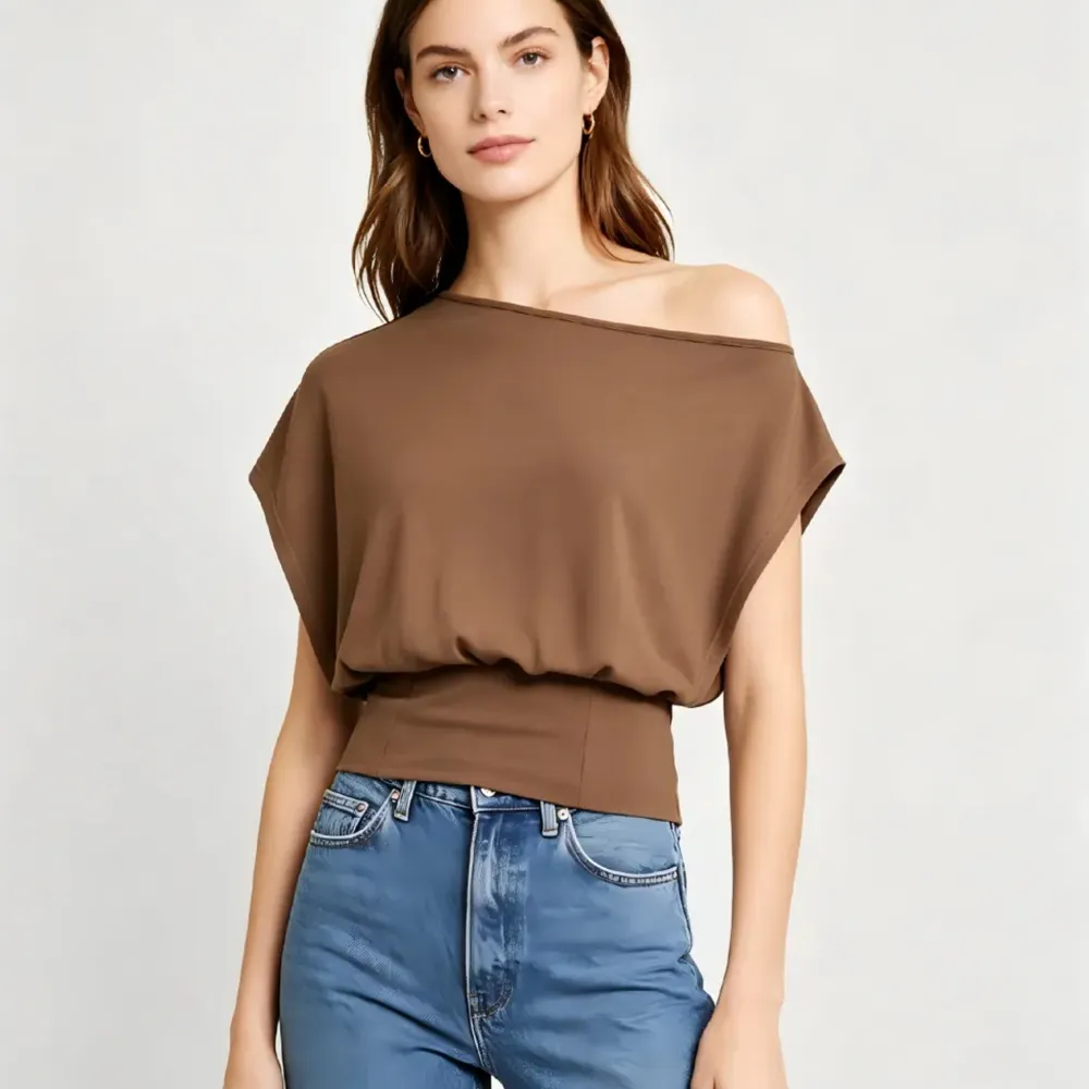 Women's Off-Shoulder Cropped Top