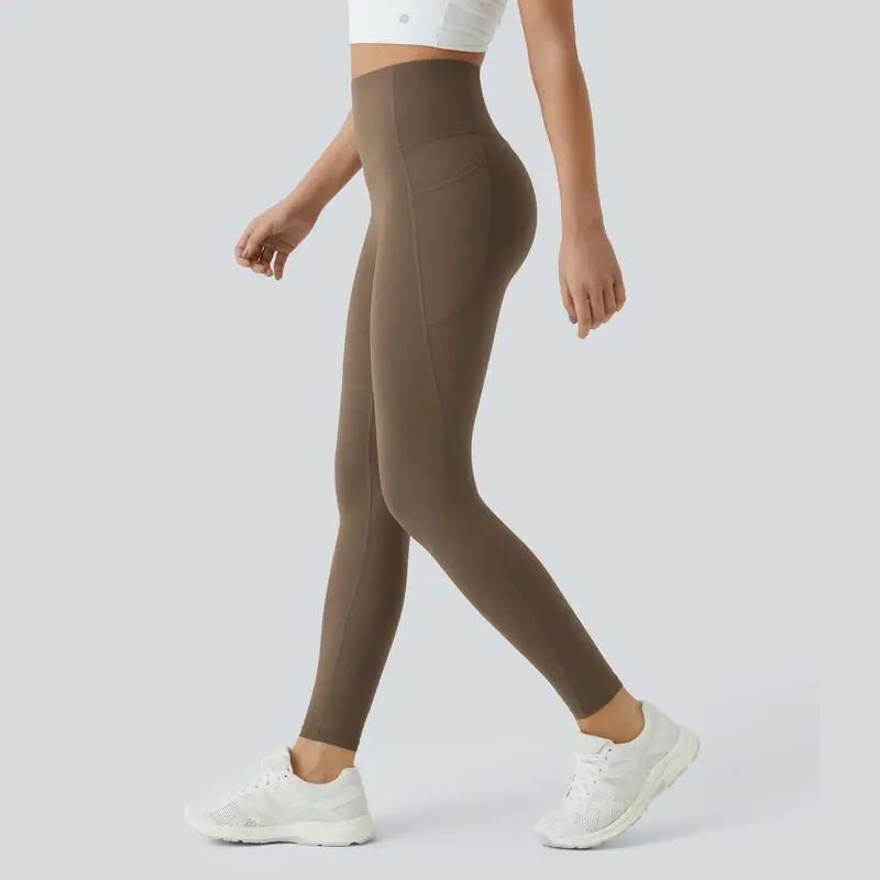 High Waisted Tummy Control Side Pocket Shaping Training Leggings – 🔥 40% OFF Today Only!