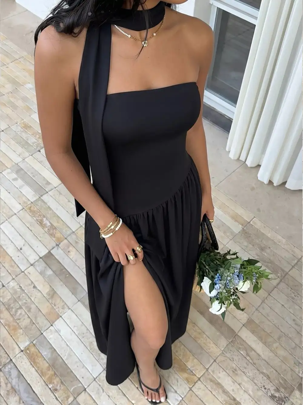 Slit Maxi Dress