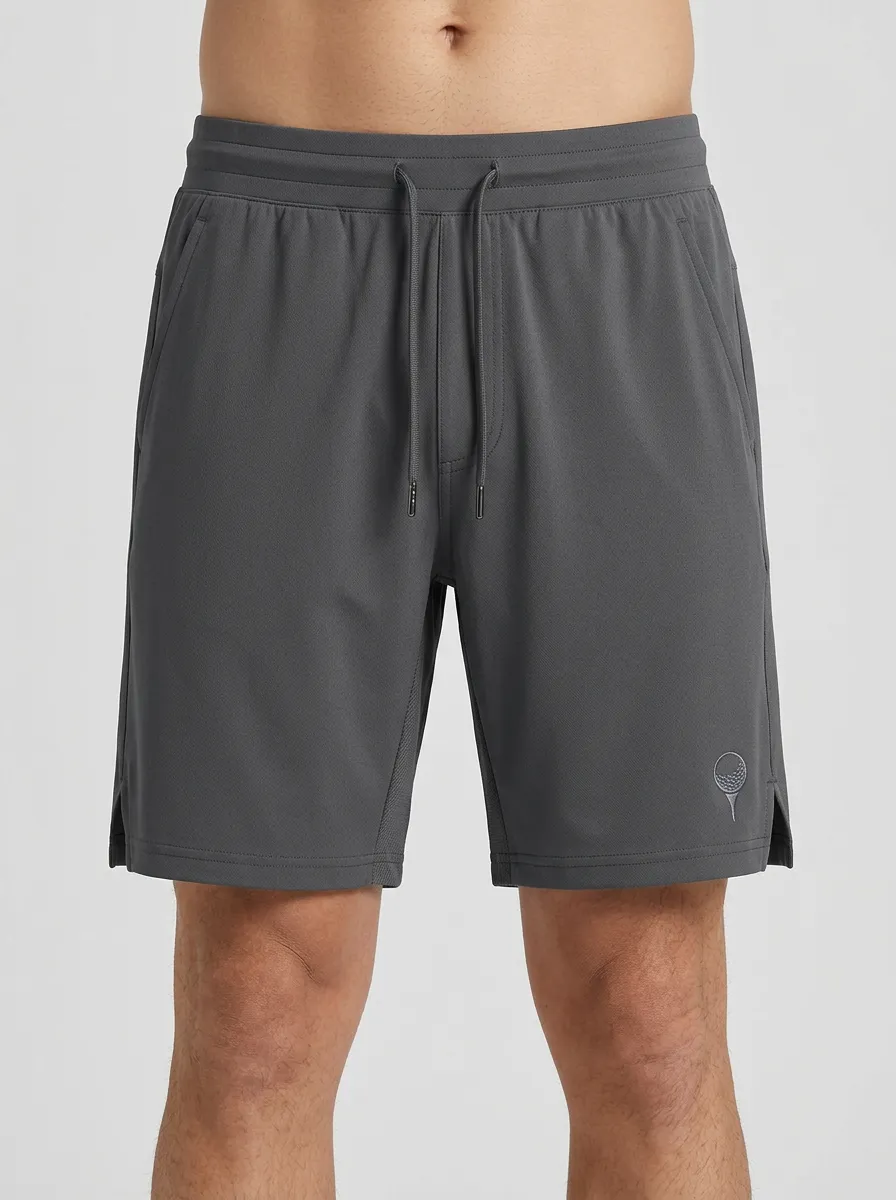 Performance Golf-Ball Ball-On-Tee Golf Athletic Shorts