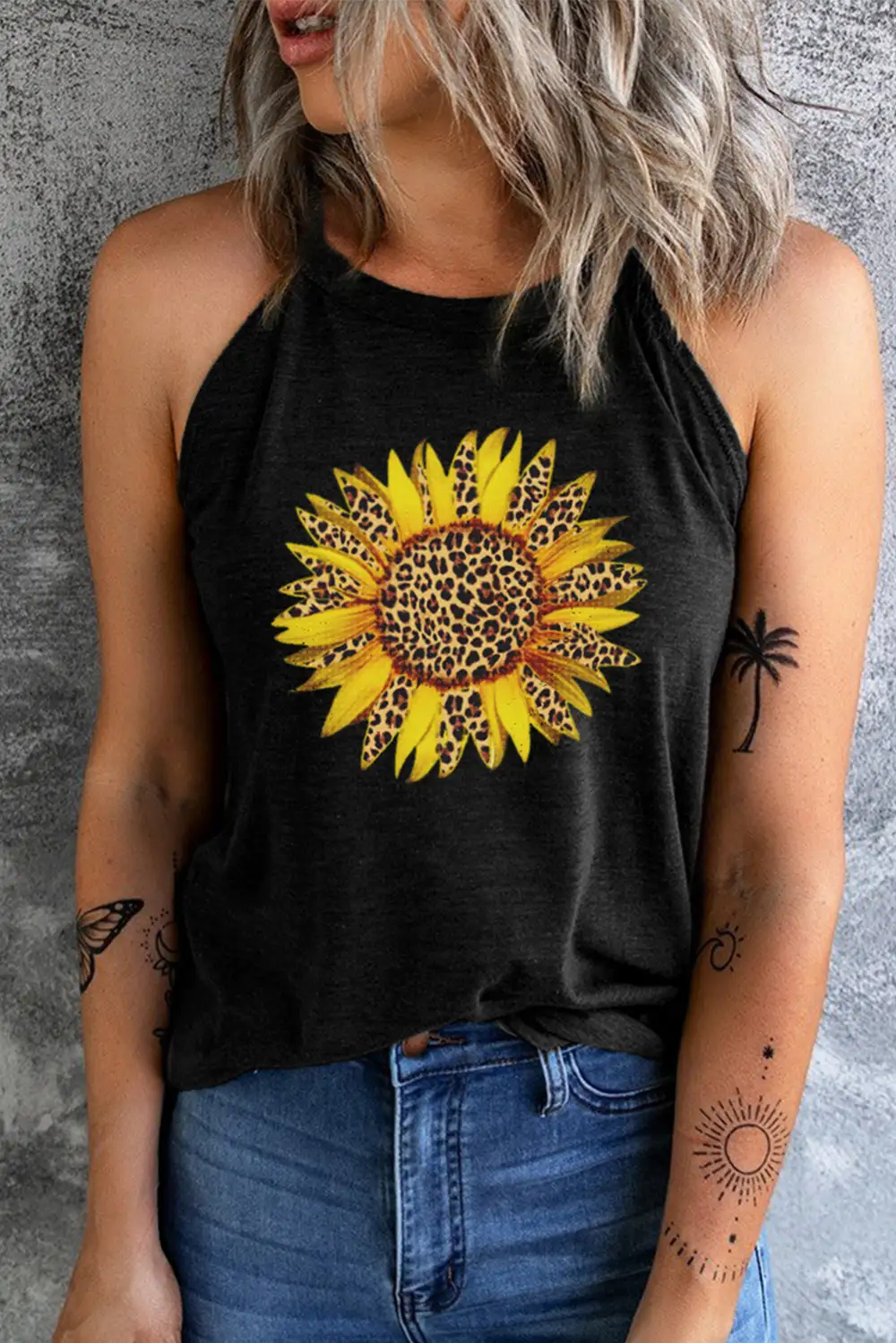 Round Neck V-Neck Tank Top