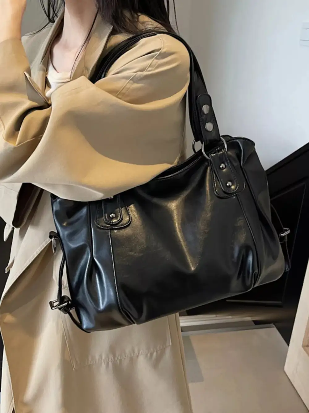 Vintage Faux Leather Handbag