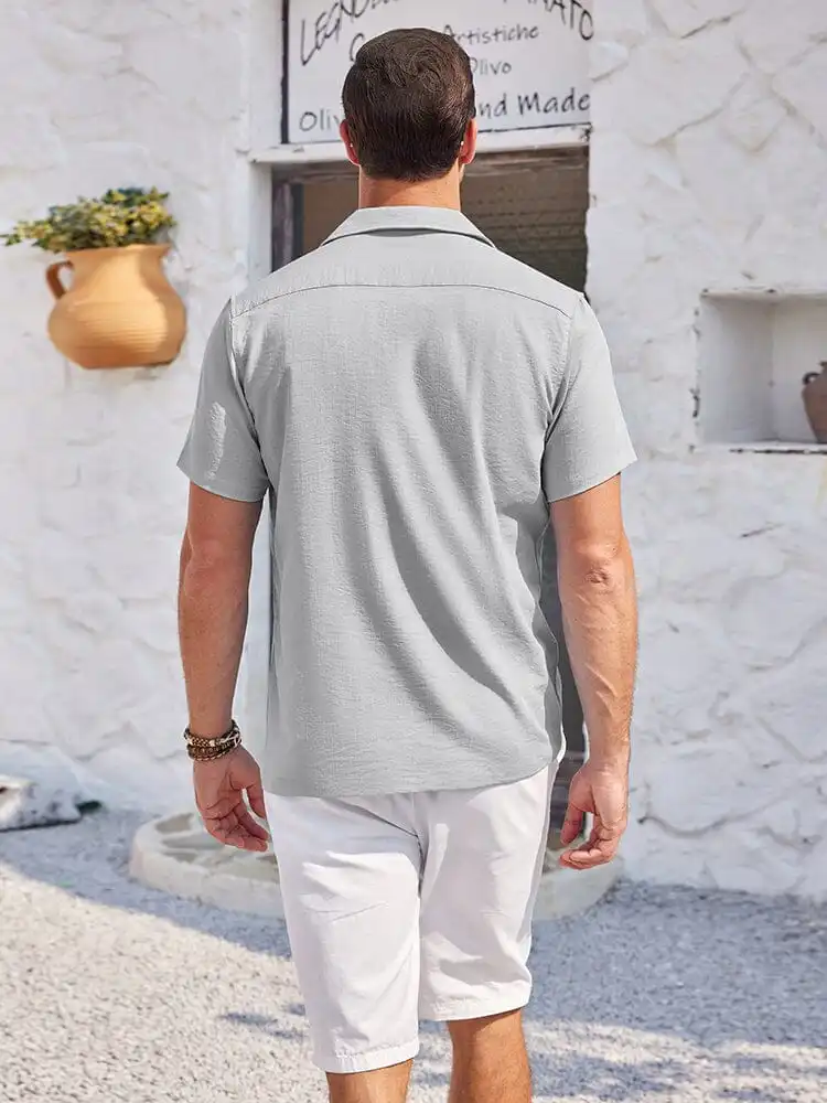 Casual Vacation Cuban Shirt