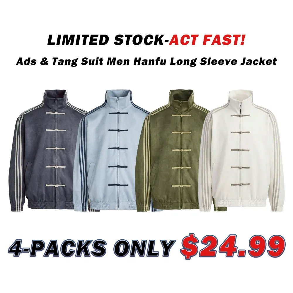 Ads & Tang Suit Men & Women Hanfu Chinese Traditional Clothes Long Sleeve Jacket