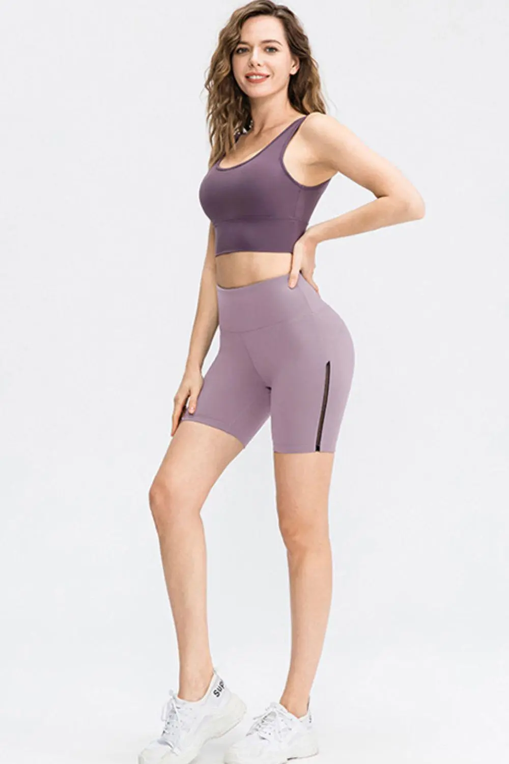Wide Waistband Sports Detail Shorts