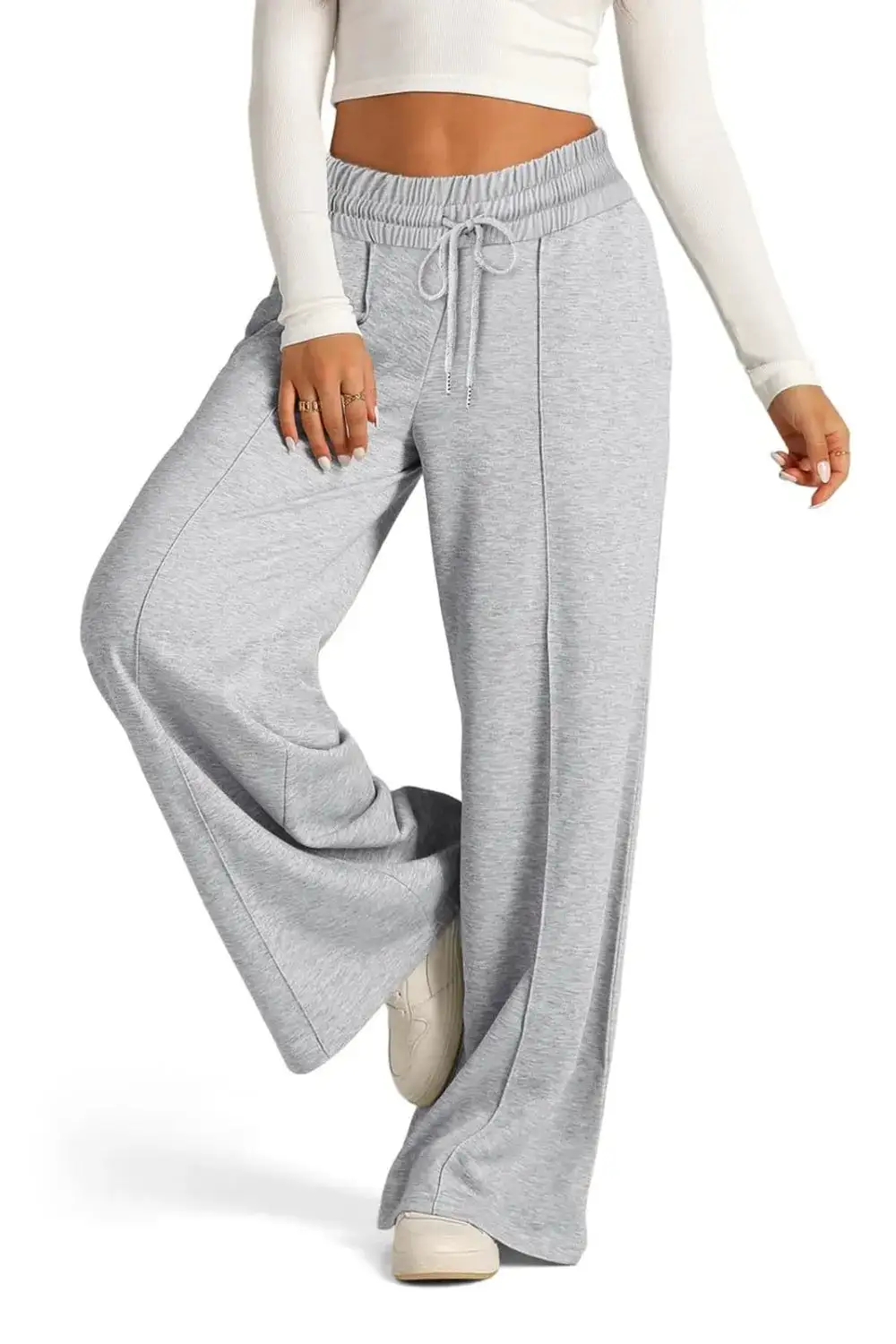 Lightweight High Waist Wide Leg Pants