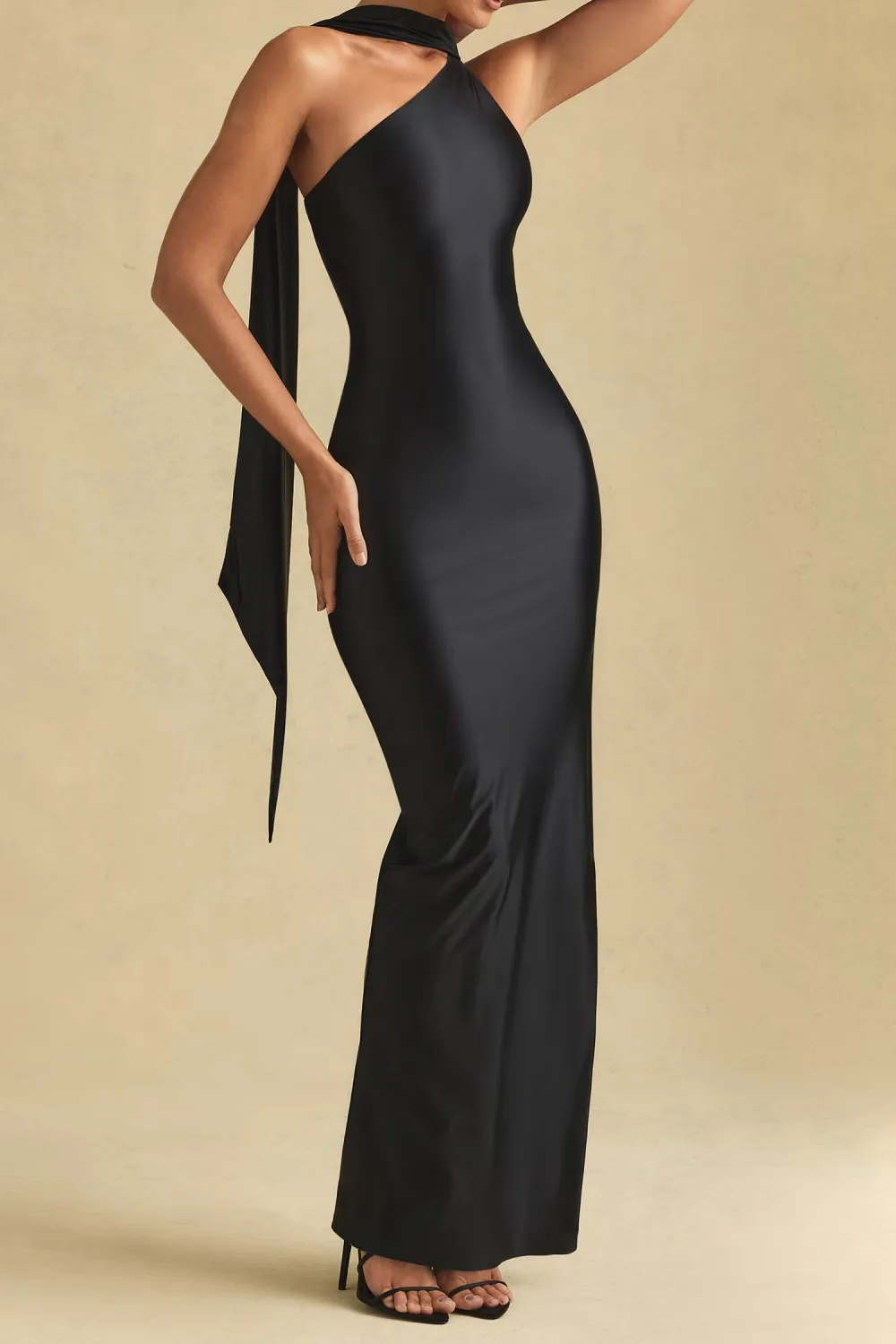 Slim Fit Intellectual Fashion Satin Dress