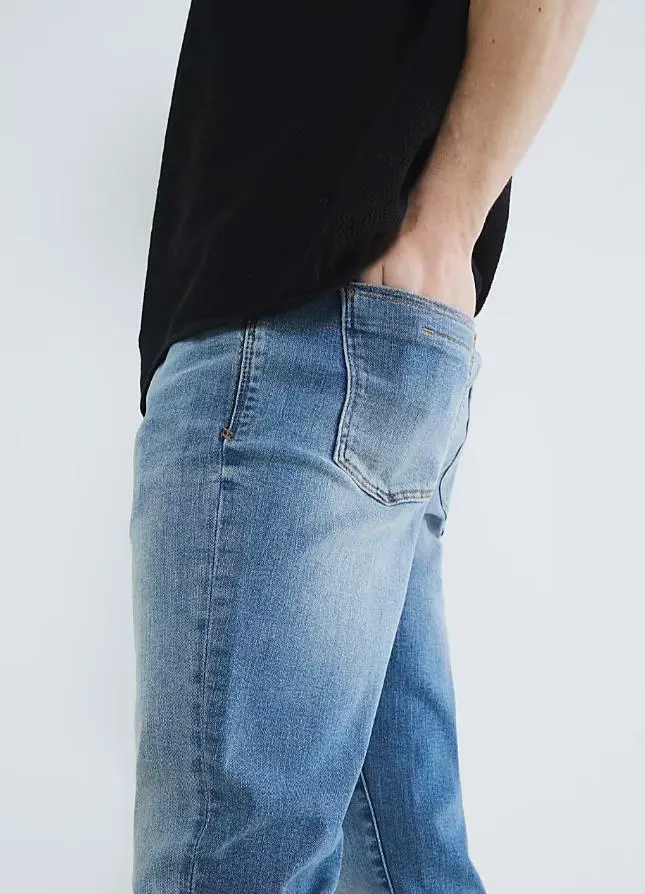 Men's  Blue Skinny Fashion Long Casual Jeans