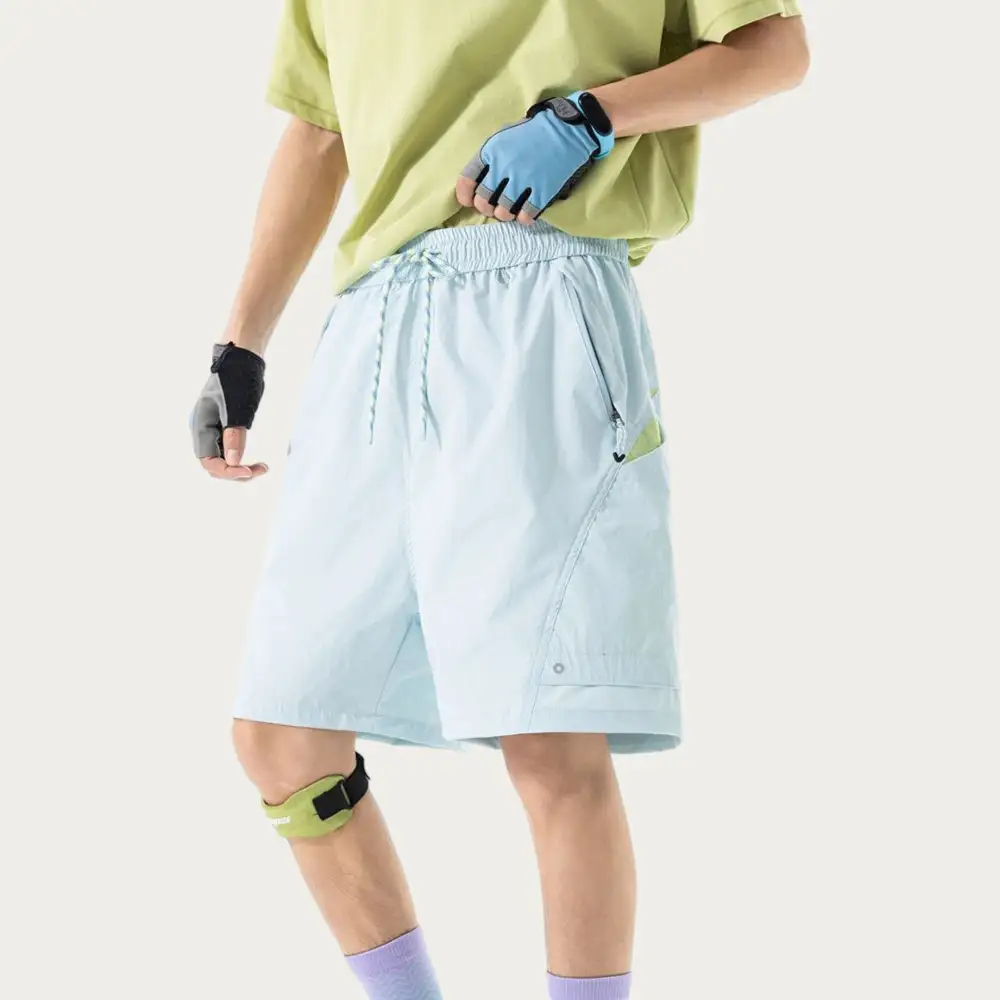 Refined Drawstring Side-Pocket Lightweight Men's Athletic Shorts