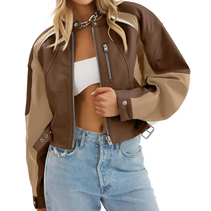 Women’s Faux Leather Bomber Jacket – Bold Style. Modern Edge. Everyday Confidence. 🔥 Limited-Time Offer – 40% OFF!