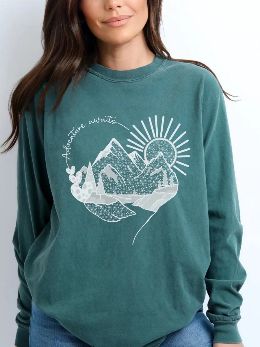 Adventure Awaits Mountain T-Shirt