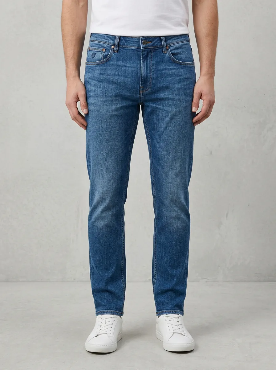 Men's Contemporary Comfort Casual Wear Stretch Denim Jeans