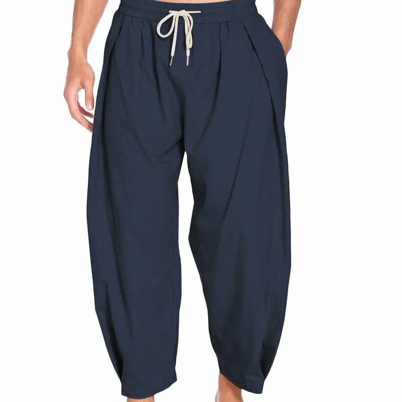 Men's Cotton Linen Harem Pants