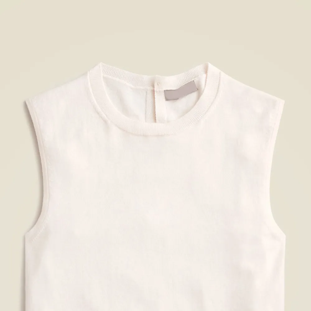 Cashmere-Blend Cropped Tops