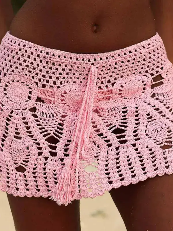 Handmade Crochet Skirt Swim Cover Up