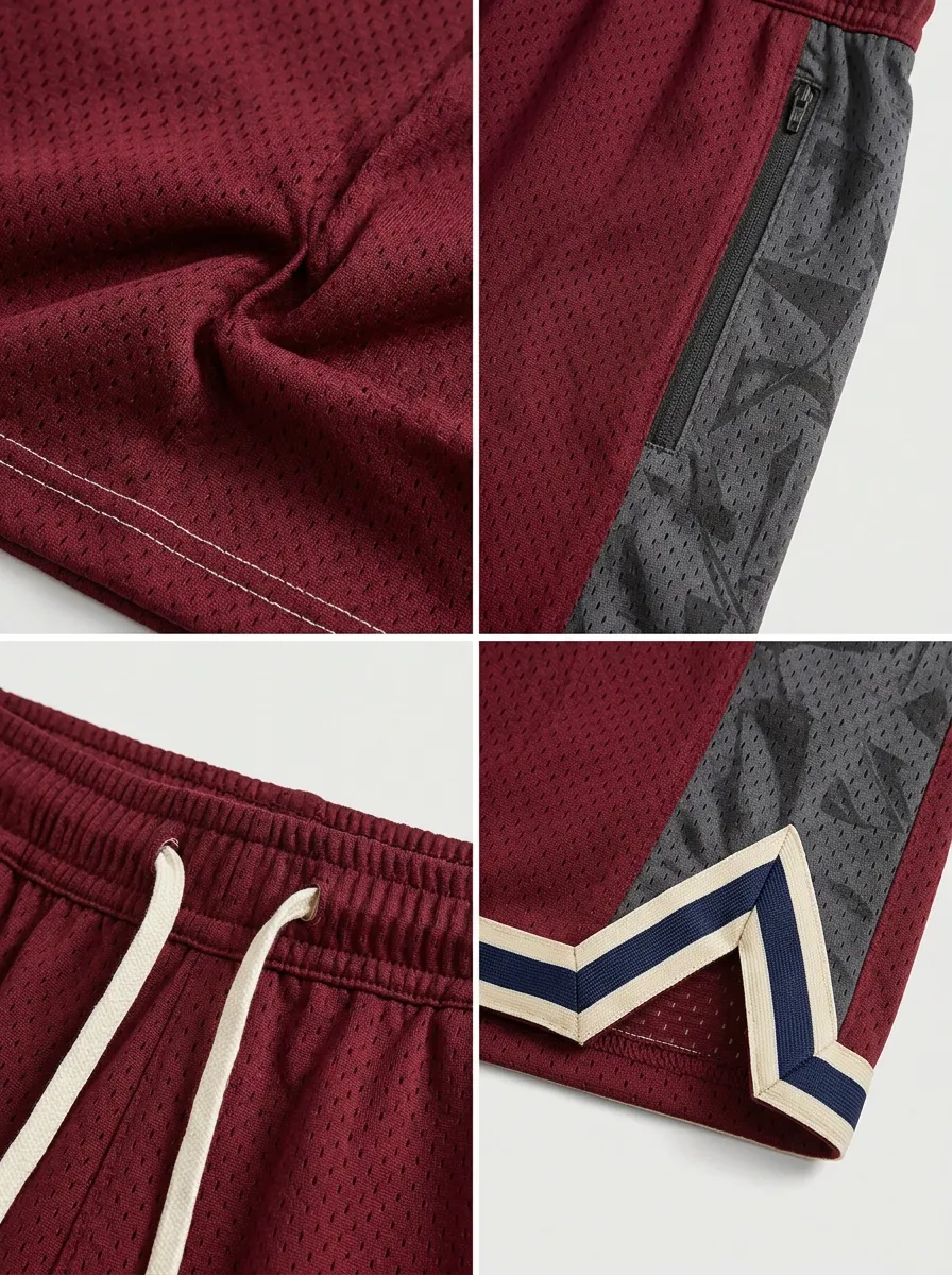 Sporty Camo Pattern Fit Men's Basketball Shorts