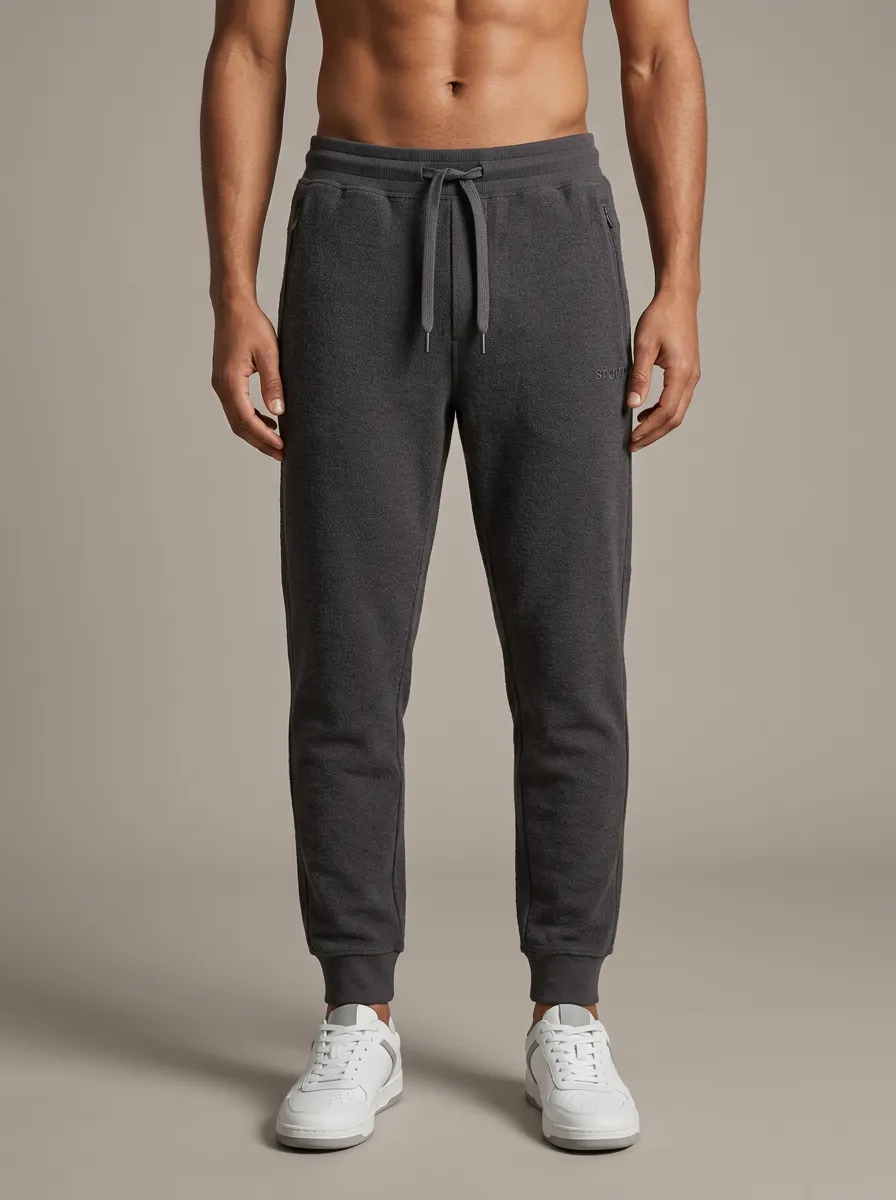 Men's Classic Embroidered Fitness Athletic Jogger Pants