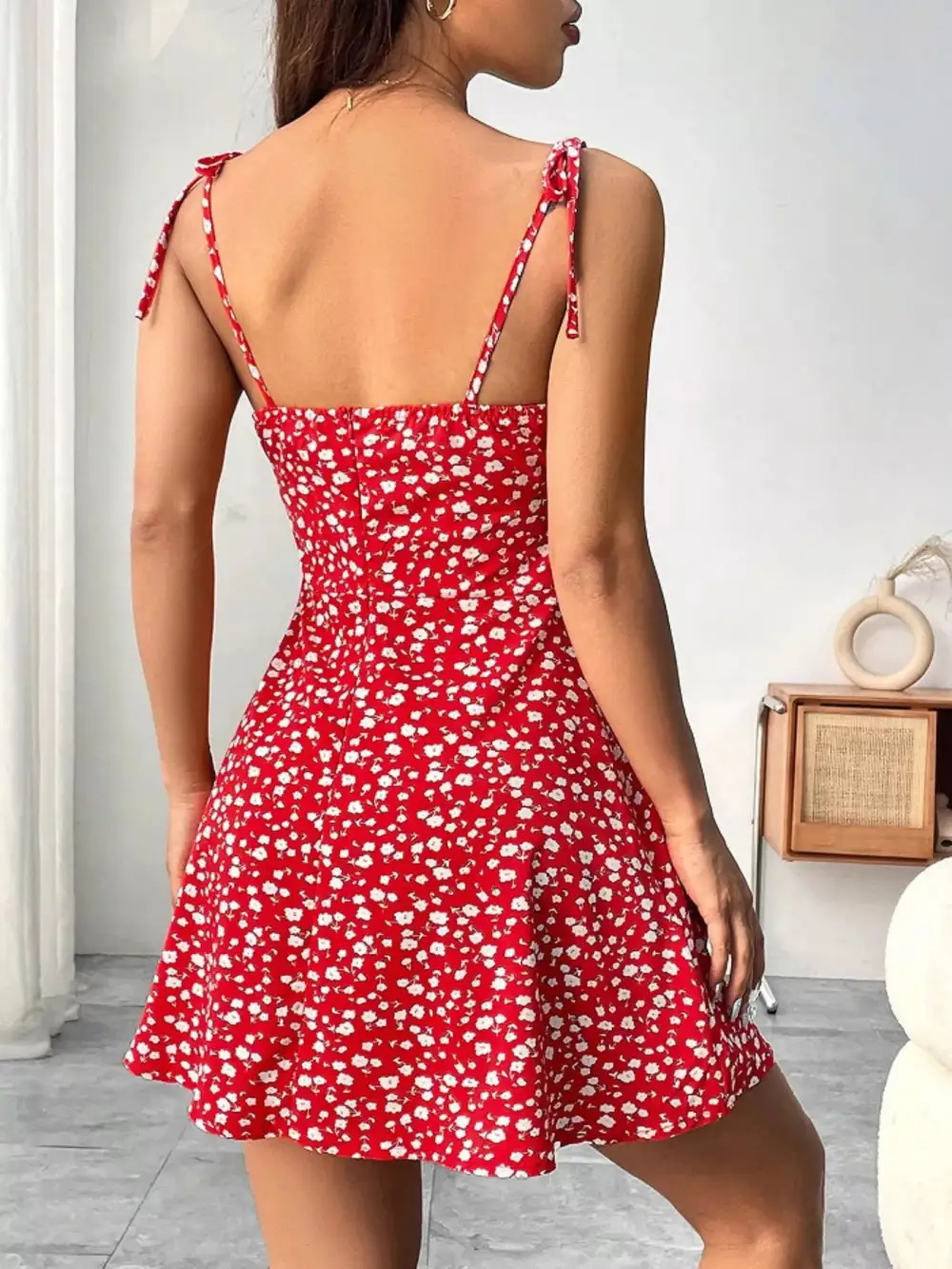 Soft Touch Floral Printed Mini Dress
