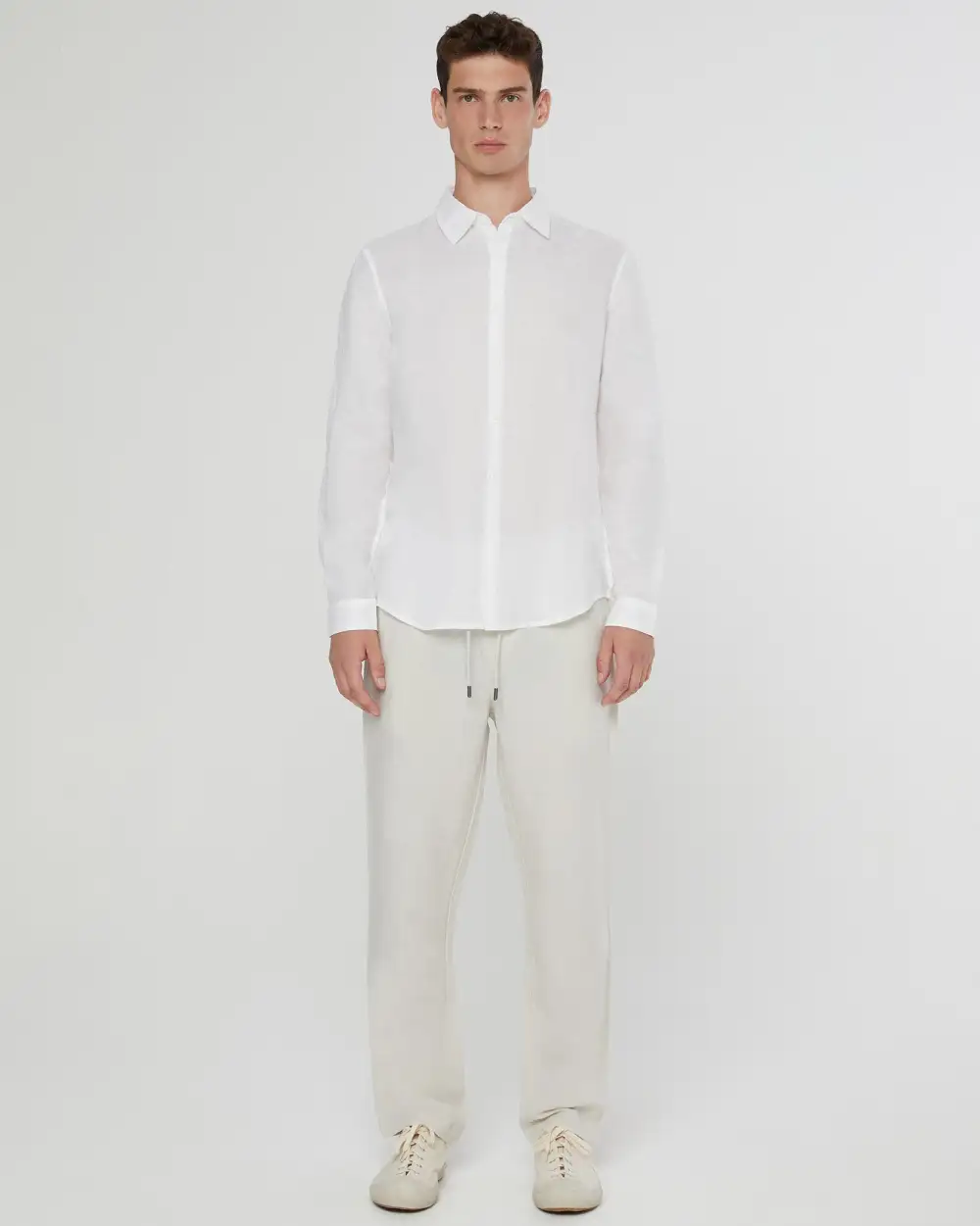 Lightweight Linen Drawstring Pants