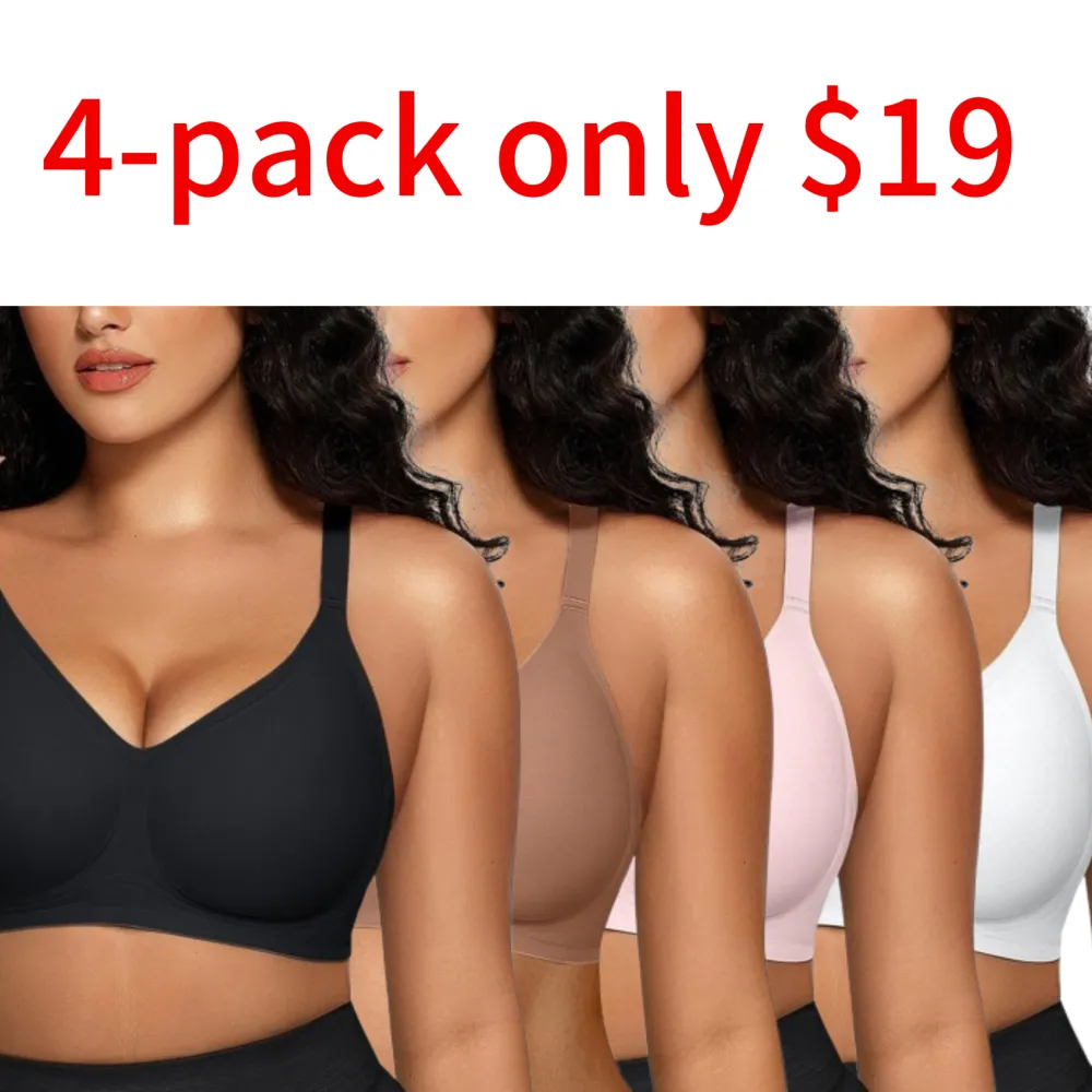 Women Comfortable Push Up Bras 4-pack