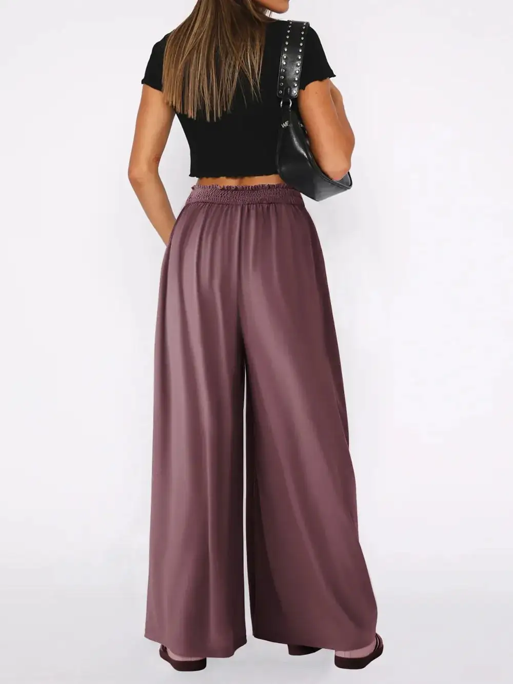Flowy High Waist Wide Leg Pants