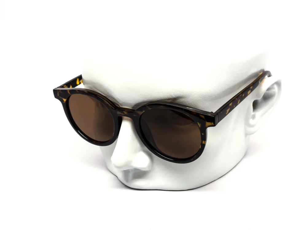 12-Pack Classic Round Dark Lens Sunglasses