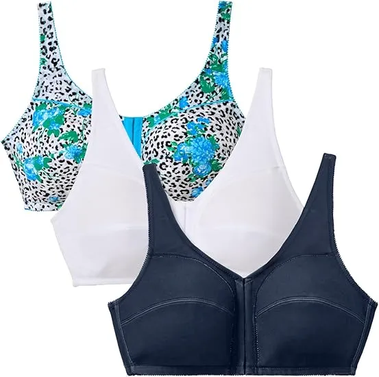 3PC-Seamless Breathable Gathered Thin Jelly Strip Bra Without Steel Ring