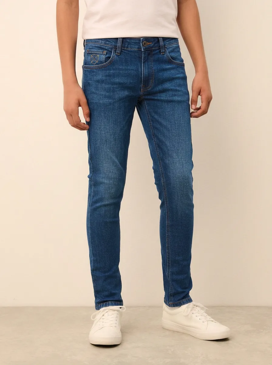 Men's Polished Weekend Slim Fit Stretch Denim Jeans