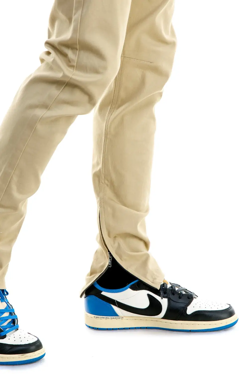 Men's Urban Skinny Raw Hem Zip Detail Pants
