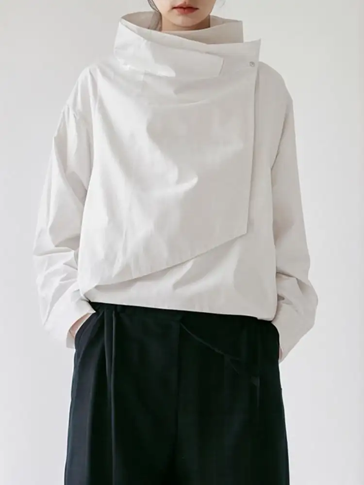 Stand-Collar Relaxed Outerwear Coat