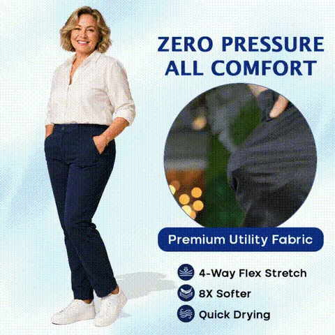 🔥Hot Sale💥Women's Multi-Pocket Stretch Comfort Pants🔥8-Pack - All Colors Included