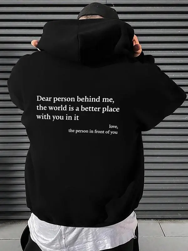 🧥 Men’s Letter Print Pocket Drawstring Graphic Hoodie – Effortlessly Cool. Comfortably You.  🔥 Limited-Time Offer — 45% OFF