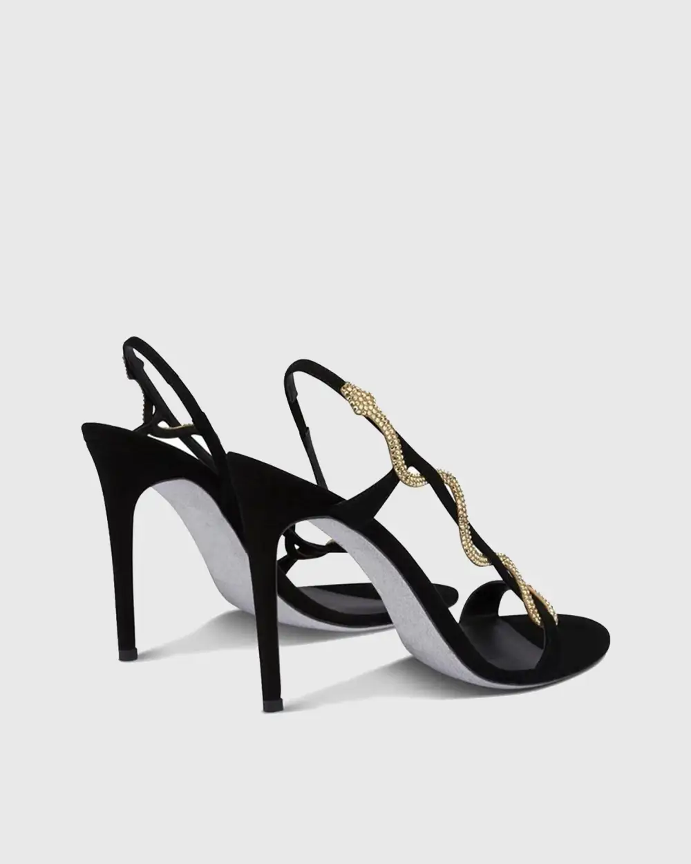 Rhinestone Snake Enwind Sandals