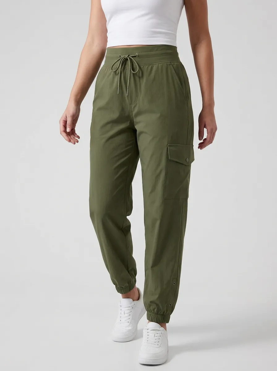Women's Modern Cargo High Rise Cargo Work Pants